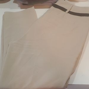 New York and Co tan straight leg dress pants